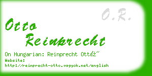 otto reinprecht business card